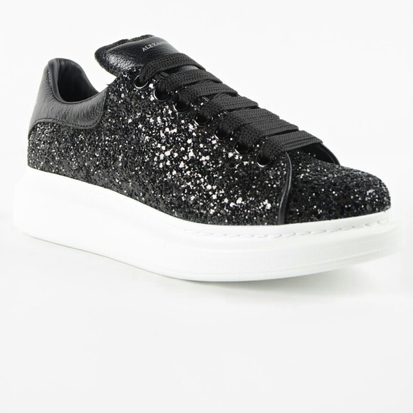alexander mcqueen sneakers black glitter